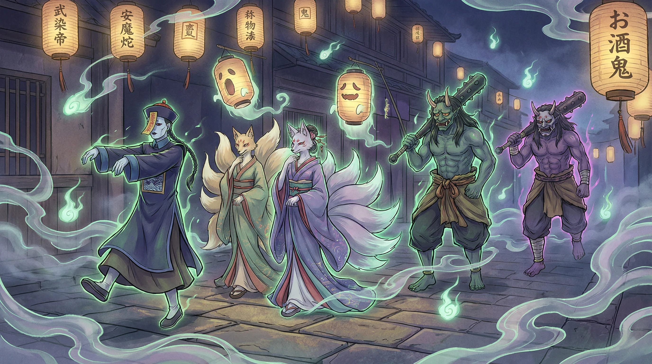 百鬼夜行 - 剃毛门 中日鬼怪动漫